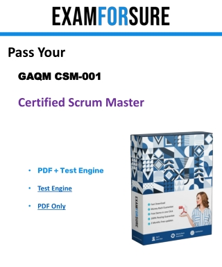 Free Download GAQM CSM-001 Exam Sample Question Answers
