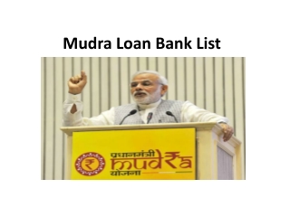 Mudra Loan
