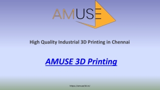 High Quality Industrial 3D Printing Chennai