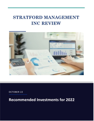 Recommended Investments for 2022