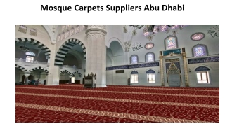 Mosque Carpets Suppliers Abu Dhabi