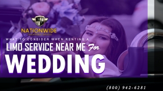 What to Consider when Renting a Car Service Near Me for Wedding