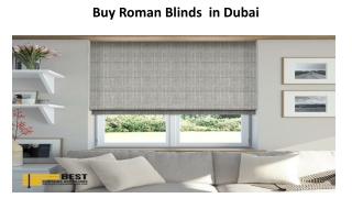 Buy Roman Blinds  in Dubai