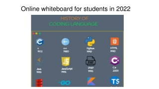 Online whiteboard for students in 2022