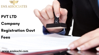 PVT LTD Company Registration Govt Fees