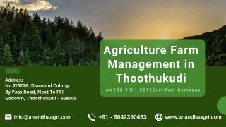 Agricultural Farm Management in Thoothukudi
