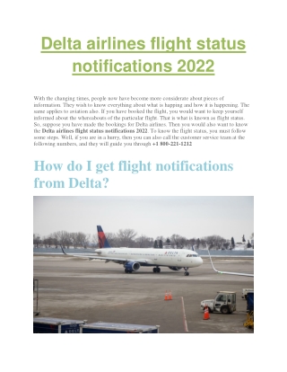 Delta airlines flight status notifications 2022 by www.airnsky.com