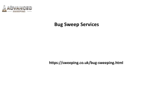 Bug Sweep Services Sweeping.co.uk.......