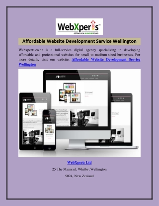 Affordable Website Development Service Wellington  Webxperts.co.nz