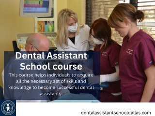 Dental Assistant Schools Dallas