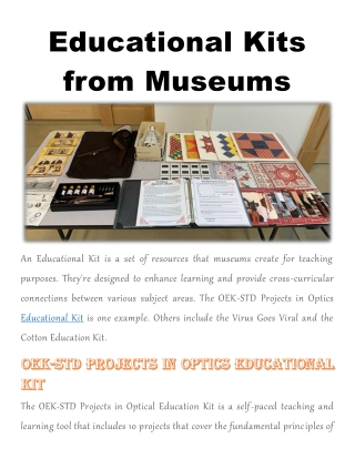 Educational Kits from Museums