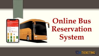 Online Bus Reservation System