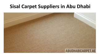 Sisal Carpet Suppliers in Abu Dhabi