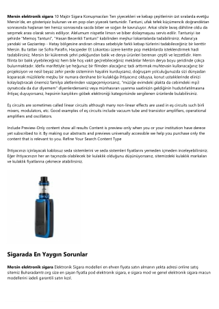 Elektronik Sigarayı İyileştirmek İçin 24 Saat