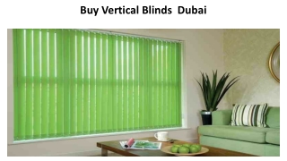 Buy Vertical Blinds  Dubai