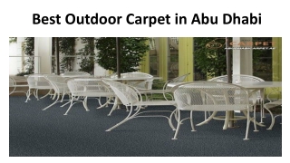 Best Outdoor Carpet in Abu Dhabi