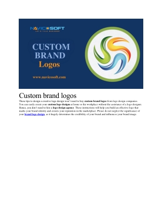Custom brand logos