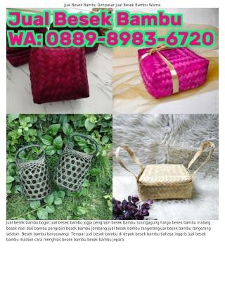౦88ᑫ–8ᑫ83–6ᜪ2౦ (WA) Ukuran Besek Bambu Besek Bambu Jogja Kerajinan