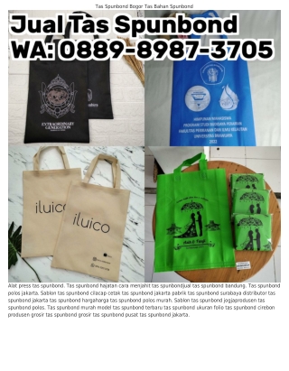 Ö889–898ᜪ–3ᜪÖ5 (WA) Sablon Tas Spunbond Tas Spunbond 60 Cm