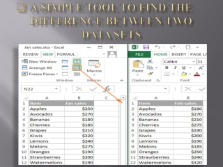 A Simple Tool To Find The Difference Between