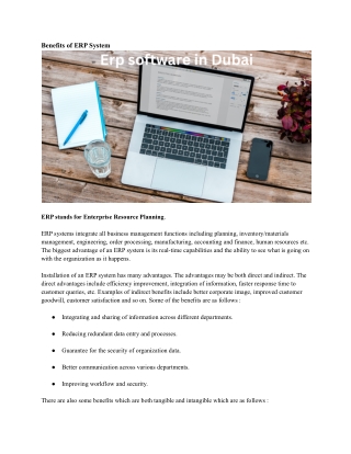 Erp software in Dubai