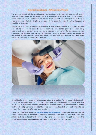 Dental Implants - What Are They?