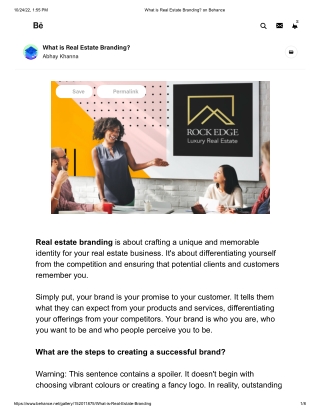 What is Real Estate Branding