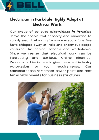 Electrician Service Parkdale