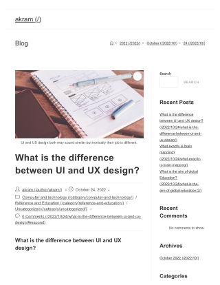 What is the difference between UI and UX design?