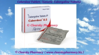 Caberdost Tablets (Generic  Cabergoline Tablets)