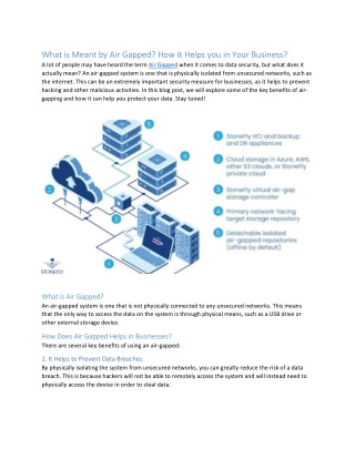 What is Meant By Air Gapped