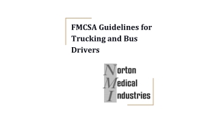 FMCSA Guidelines for Trucking and Bus Drivers