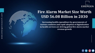 Fire Alarm Market Drivers, Restraints, Key Factors Forecast, 2030