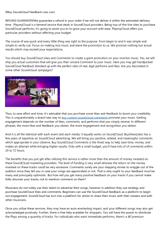 4 Dirty Little Secrets About the buy custom soundcloud comments Industry