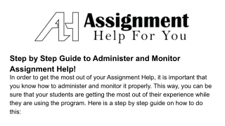 Step-by-step-guide-to-administer-and-monitor-assignment-help!