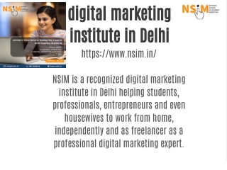 digital marketing institute in Delhi