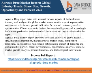 Apraxia Drug Market