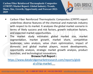 Carbon Fiber Reinforced Thermoplastic Composites (CFRTP)