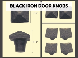 Create A Striking Scene With The Use Of Our Black Iron Door Knobs!