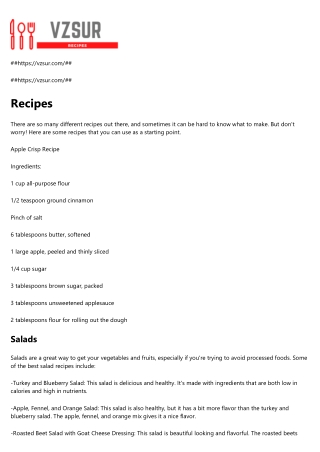 Recipes