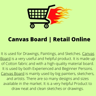 Canvas Board  Retail Online
