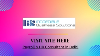 Payroll & HR Consultant in Delhi