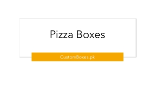 Captivate the Food Lovers Towards Pizzas Packed in Custom Pizza Box