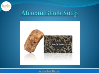 Loelle African Black Soap Bar