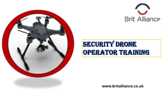 Security Drone Operator Training