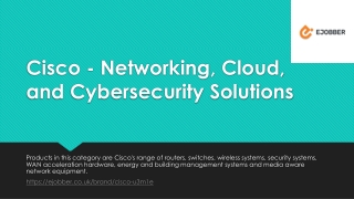 Cisco - Networking, Cloud, and Cybersecurity Solutions