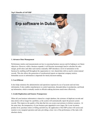 Erp software in Dubai