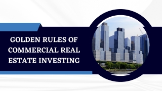 Investment With Commercial Real Estate