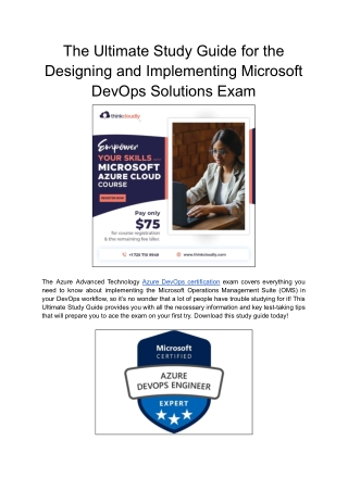 The Ultimate Study Guide for the Designing and Implementing Microsoft DevOps Solutions Exam