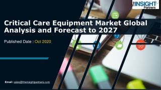 Critical Care Equipment Market Growth, Demand Analysis Forecast to 2027